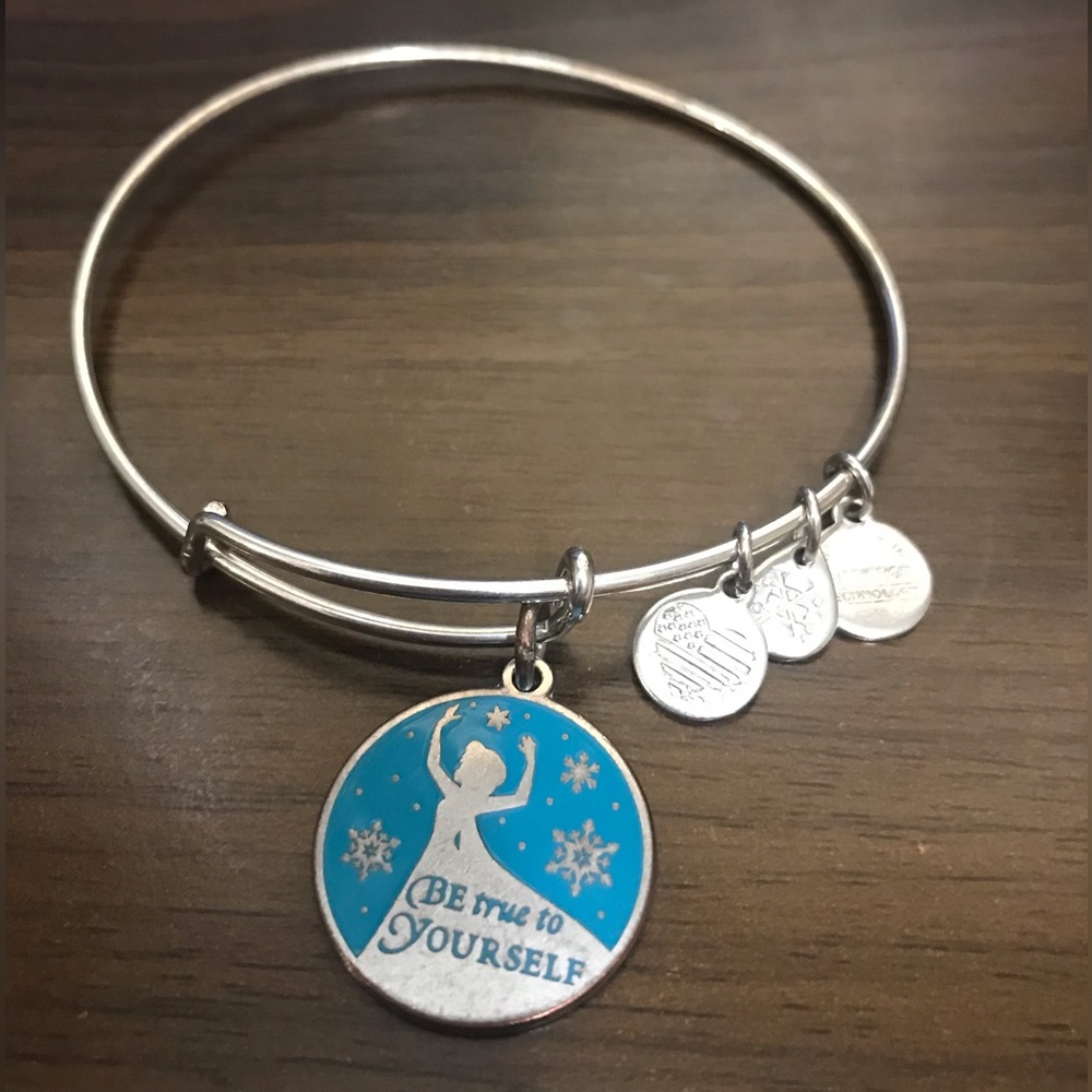 Alex and Ani “Frozen- Be True to yourself”  silver bracelet